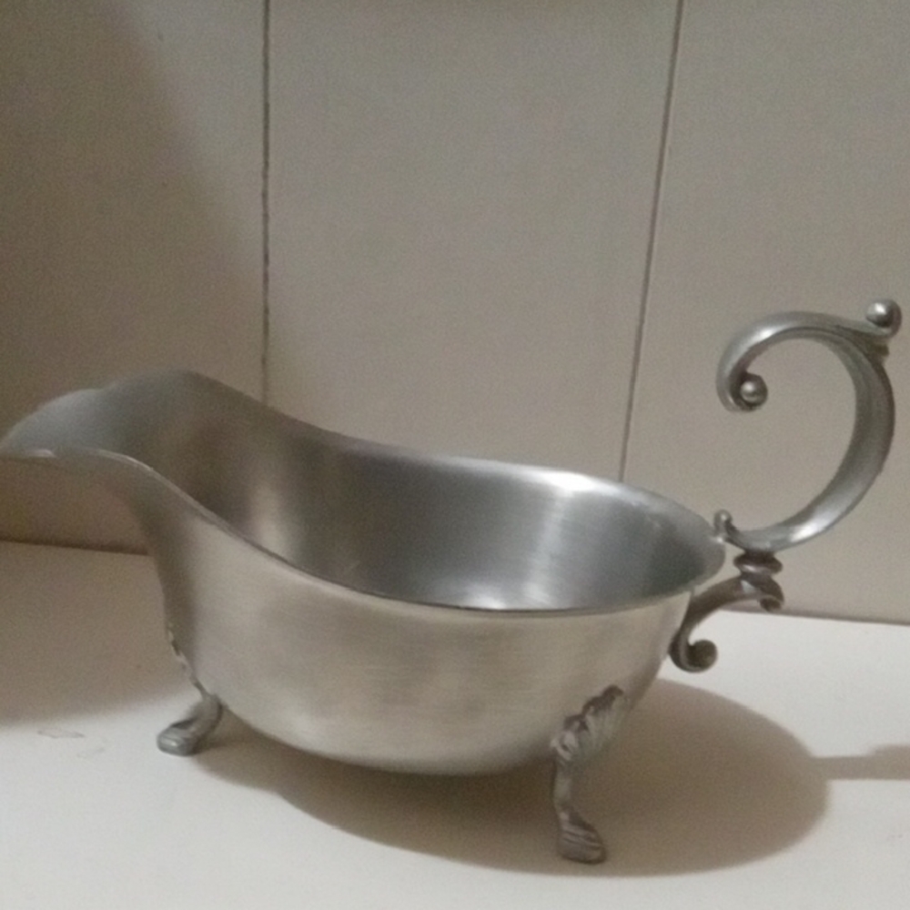 International Pewter gravy boat